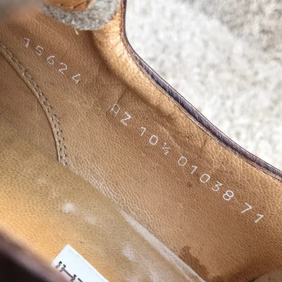 Moreschi Burgundy Brown Peccary & Calfskin Cap-toe Oxfords Brogue size 10 1/2